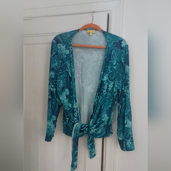 Liz Lange Blue Patterned Top - Picture 1 of 3